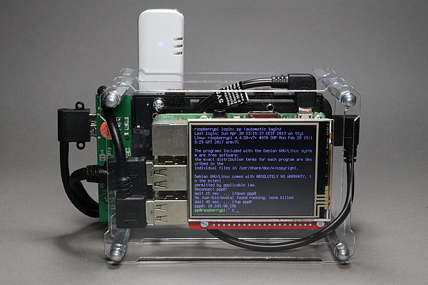 Raspberry Pi RPi-Display B+ 2.8 UMTS - OpenDisplayCase - Vorne