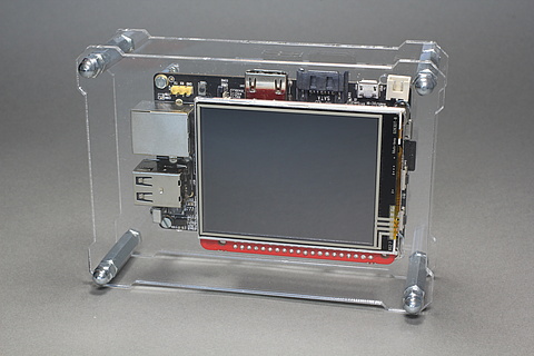 OpenDisplayCase mit Banana Pro und Watterott RPi-Display 2.8 Zoll B+